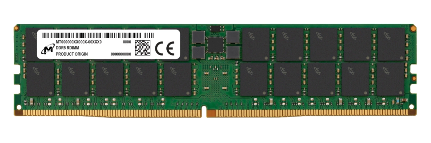 Micron ECC REGISTERED DDR5 2Rx4 5600MHz PC5-44800 RDIMM Speicher | MTC40F2046S1RC56BG1